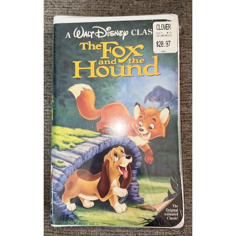 The Fox and the Hound 1994 VHS Black Diamond Walt Disney Classic New